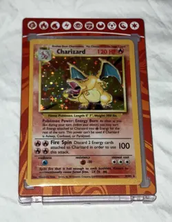 Base Set (Unlimited) Charizard #4/102 Pokemon Card - Image 1