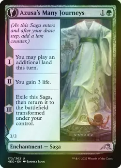 MTG Azusa's Many Journeys // Likeness of the Seeker Foil ** Neon Dynasty ** En - Image 1