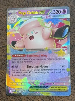 Mega Clefable EX 031/088 Perfect Order Double Rare Holo Pokemon Card - Image 1