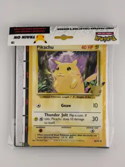 Pokemon 25th Anniversary First Partner Collection Jumbo Card Binder With Pikachu - Image 1