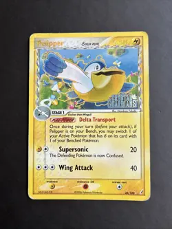 Pokemon TCG Pelipper EX Crystal Guardians 26/100 Reverse Holo Rare Stamped HP - Image 1
