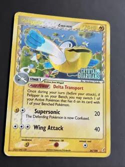 Pokemon TCG Pelipper EX Crystal Guardians 26/100 Reverse Holo Rare Stamped HP - Image 3