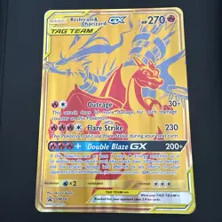 2021 Pokemon Sun & Moon Reshiram & Charizard GX Oversized Jumbo BSP #SM247! - Image 1