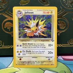 1999 WOTC Pokemon JUNGLE JOLTEON HOLO 4/64 MP - Image 1