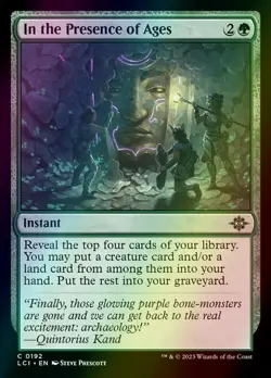 MTG In the Presence of Ages Foil ** The Lost Caverns of Ixalan ** English - Image 1