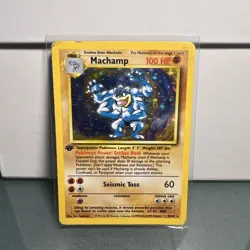 Pokemon 1st edition Machamp Base Set 8/102 Holo Rare - Image 2