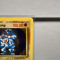 Pokemon 1st edition Machamp Base Set 8/102 Holo Rare - Image 4