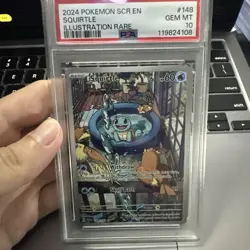 Pokemon Squirtle stellar crown 148 Psa 10 - Image 2