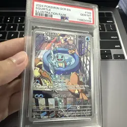Pokemon Squirtle stellar crown 148 Psa 10 - Image 5