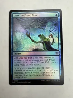 MTG Into the Flood Maw Bloomburrow Foil - Image 1