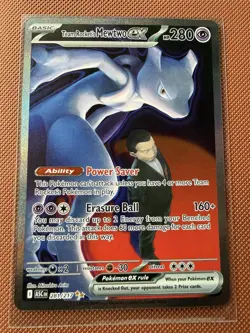 Pokemon TCG Team Rockets Mewtwo EX 281/217 Ascended Heroes SIR - Image 1
