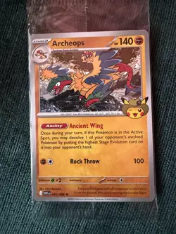 Pokemon Fossil Museum Field Museum Chicago Archeops Promo Card Sealed IN HAND - Image 1