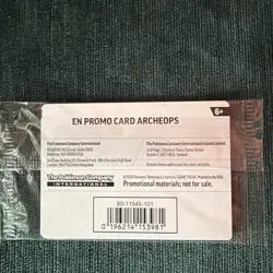 Pokemon Fossil Museum Field Museum Chicago Archeops Promo Card Sealed IN HAND - Image 4