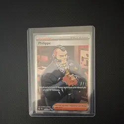 Pokemon Philippe 110/086 Ultra Rare Full Art Foil Trainer Scarlet & Violet EN - Image 1