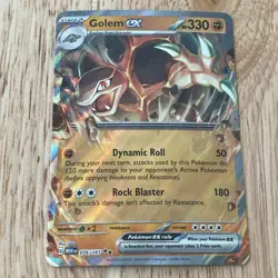 Golem EX 076/165 - Pokemon 151 - Holo Double Rare Holofoil Near-Mint NM - Image 1
