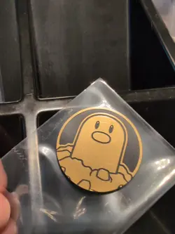 Pokemon Gold Diglett Mini Coin From 151 Chinese - Image 1
