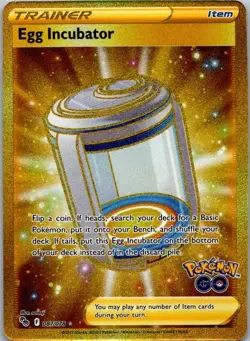 Egg Incubator (Secret) Secret Rare Pokemon GO 087/078 NM - Image 1