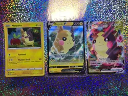 Pokemon TCG: Full Art 038/072 Morpeko VMAX; Ultra Rare 079/202 Morpeko V - Image 1