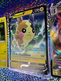 Pokemon TCG: Full Art 038/072 Morpeko VMAX; Ultra Rare 079/202 Morpeko V - Image 5