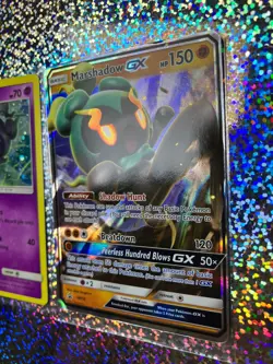 Pokemon TCG: Cosmos Holo Promo SM93 Marshadow; Promo SM59 Marshadow GX - Image 3