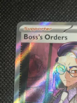 Pokemon Boss's Orders [Corbeau] Full Art Trainer Supporter ASC 256/217 Holo - Image 3