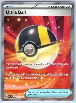 Ultra Ball 264/217 Ultra Rare Ascended Heroes Pokemon Holo Near Mint - Image 1