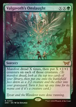 MTG Valgavoth's Onslaught Foil ** Duskmourn: House of Horror ** English - Image 1