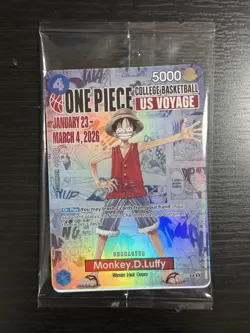Bandai One Piece Card Game Monkey.D.Luffy P-055 US VOYAGE Promo Holo EN 2026 - Image 2