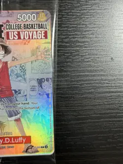 Bandai One Piece Card Game Monkey.D.Luffy P-055 US VOYAGE Promo Holo EN 2026 - Image 3