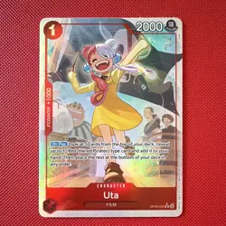 One Piece Card Game Uta OP09-002 Rare Alt Art Foil NM ENG 2000 - Image 1