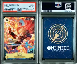 PSA 10 Sanji P-034 Championship Event Pack Finalist English One Piece Card - Image 3