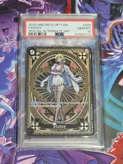 PSA 10 Stussy SP OP11 One Piece Card Game English GEM MT 10 - Image 1