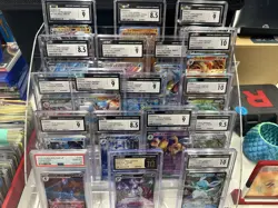 CGC PSA Pokemon Lot of 18 graded cards galceon, leafeon, gyarados, charizard - Image 1
