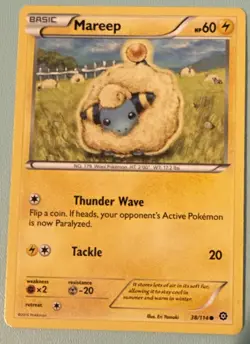 Mareep 38/114 XY Steam Siege Pokemon NM - Image 2