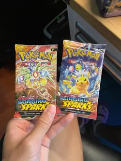 Pokemon TCG: Scarlet and Violet Surging Sparks  x2 Booster Pack Sealed - Image 1