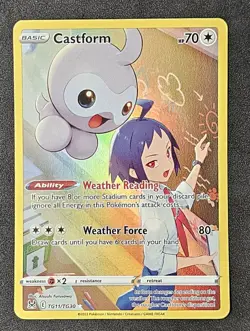 SWSH11: Lost Origin Trainer Gallery CASTFORM Ultra Rare #TG11/TG30 Pokemon TCG c - Image 1