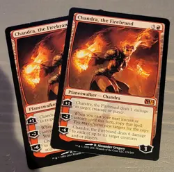 2X CHANDRA THE FIREBRAND NM M12 MTG Red - Planeswalker Mythic - Image 1