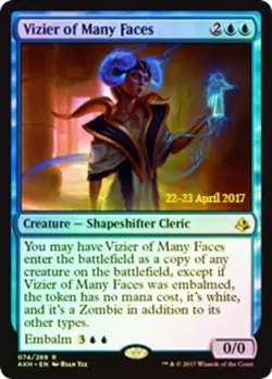 MTG Vizier of Many Faces - Foil - Prerelease Promo, Prerelease & Release Promos, - Image 1