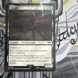 Wizards of the Coast MTG Nazgul LTR #0338 Uncommon Black Wraith Knight Eng 2023 - Image 1