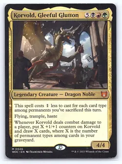 Korvold, Gleeful Glutton 26 Commander: Wilds of Eldraine Magic: The Gathering LP - Image 1