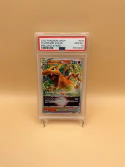 Pokemon Charizard VSTAR Full Art Holo Rare 2022 Brilliant Stars SWSH PSA 10 #018 - Image 1