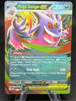 Pokemon TCG Mega Gengar ex #073 Mega Moonlit Tin Black Star Promo Pokemon Card - Image 1