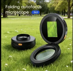 Pokemon TCG 500x Magnify Portable Handheld Digital Microscope LED Recharge Loupe - Image 1