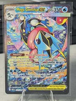 CHAOS RISING MEGA GRENINJA EX POKEMON TCG 116/086 SIR NM Beautiful CONDITION - Image 1