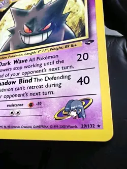 Gengar – Gym Challenge – NM Non‑Holo – Vintage Pokemon TCG 29/132 - Image 5