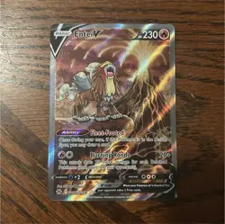 Pokemon TCG Entei V GG36/GG70 Crown Zenith Galarian Gallery Full Art Holo - Image 1