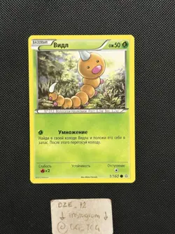 RUSSIAN Pokemon XY Primal Clash - Weedle - 1/160 - Non Holo Common - M/NM - Image 1