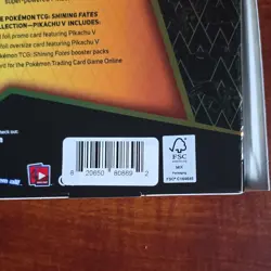 Pokemon TCG Shining Fates Pikachu V Collection Box Booster Promo English 2021 6+ - Image 3