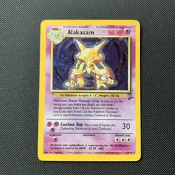 Pokemon TCG Alakazam Base Set 2 1/130 Holo Unlimited Holo Rare - Image 1