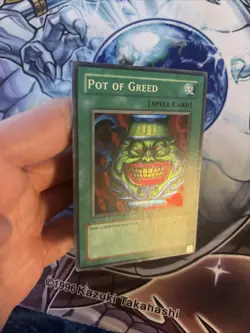 (MC1) Yugioh Pot Of Greed Super Rare DB1-EN134 LP - Image 3